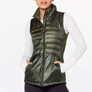 Lululemon Down For A Run Vest Green 4
